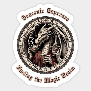 Draconic Espresso Sticker